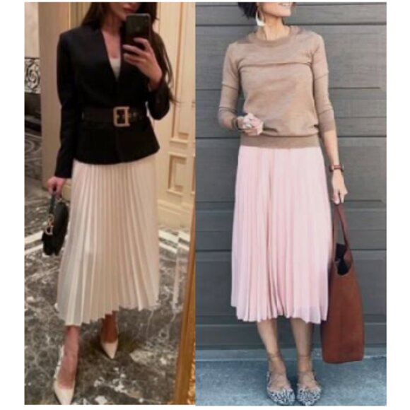 NANETTE LEPORE Pleated Accordion Style Knee Length Dress - Picture 2 of 4